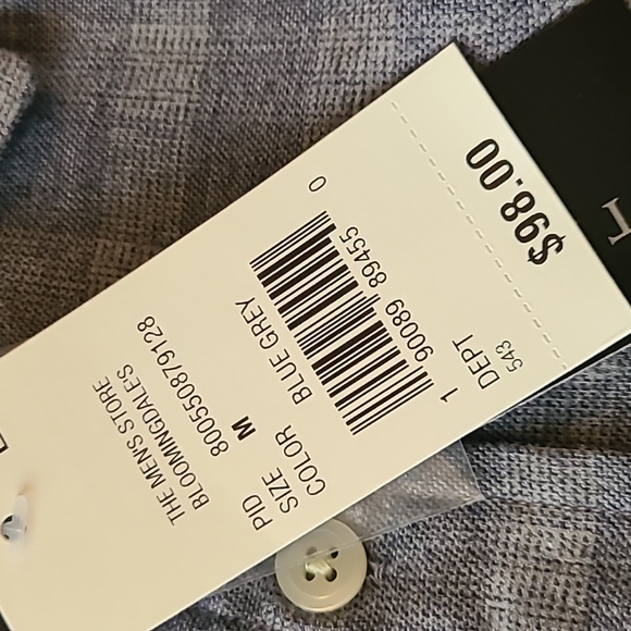 The Men's Store cotton blue-grey shirt - Picture 16 of 16